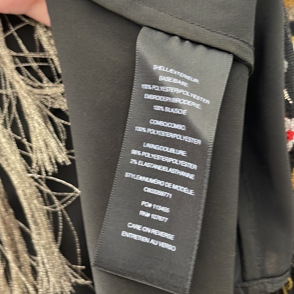 Alice + Olivia Kamryn Floral Fringe-Trim Maxi Skirt, Black/Multicolor size 2 - Picture 13 of 14